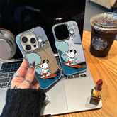 Surfing Snoopy Mirror Phone Case